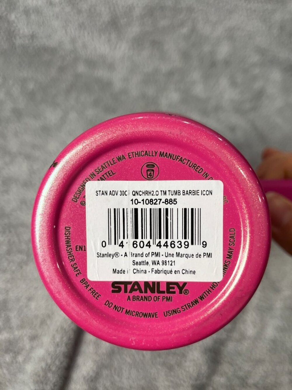 Stanley Barbie Icon Quencher 30 oz Pink Tumbler w/ Handle, Lid & Straw - Picture 11 of 12